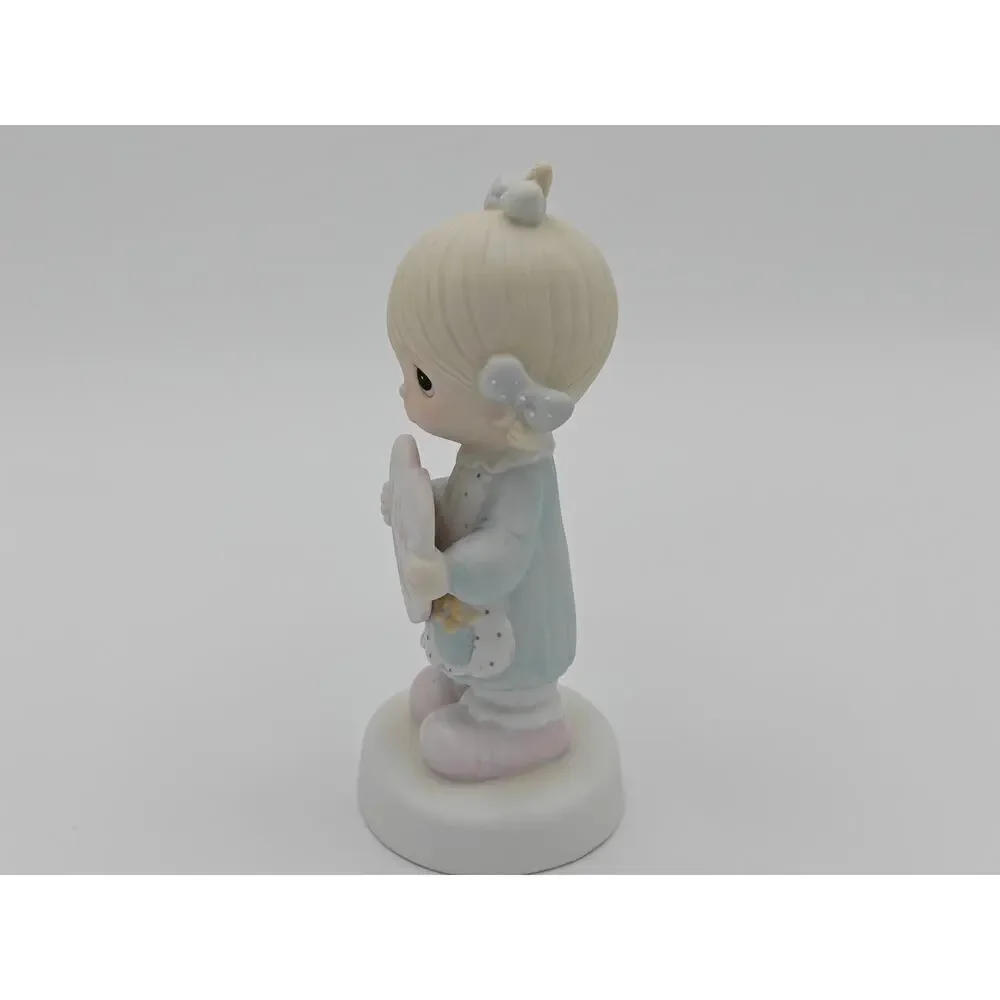 Precious Moments E7154 Enesco God Is Love Dear Valentine Girl Figurine 1981